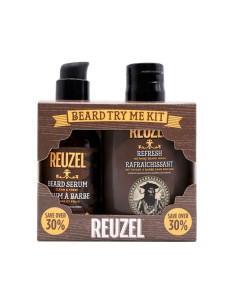 REUZEL BEARD KIT - REFRESH 100ML + BEARD SERUM