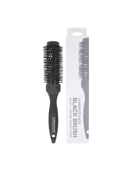 WATERCLOUDS BLACK BRUSH 02 RUNDMETALL 35MM