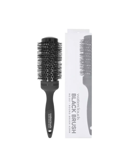 WATERCLOUDS BLACK BRUSH 03 RUNDMETALL 43MM